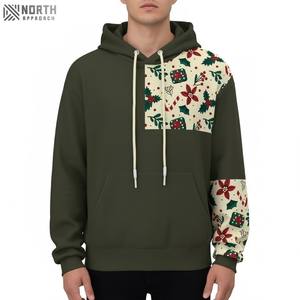 Último diseño de alta calidad de peso pesado 100% algodón sudaderas con capucha para hombre pulóver Streetwear chándales Denimes Fleece Hoodie Reversible - Product Image 1