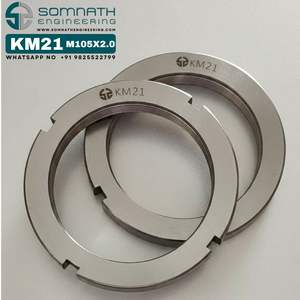 ตัวล็อค KM21น๊อตตัวล็อกเพลาแบบเมตริกที่แม่นยำ M110X2.0สำหรับยึดสเตนเลสสตีล - Product Image 4