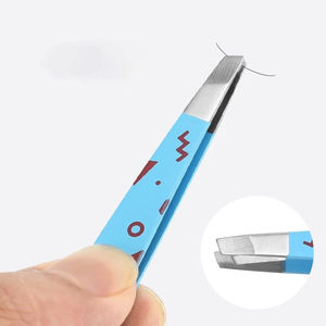 Pinces à épiler de qualité supérieure à pointe inclinée, en acier inoxydable allemand revêtu de papier, pinces à épiler pour le rasage des poils, pinces à épiler pour la beauté - Product Image 5