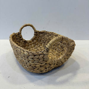 Panier de rangement ovale de luxe en jacinthe d'eau, écologique, fabrication de précision, léger, taille S, usage polyvalent - Product Image 2