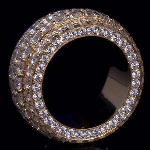 Anillo de lujo para hombre, alta calidad, Plata de Ley 925, diseñador de Hop Hip, pieza llamativa de moda, ajuste de bisel de moissanita cultivado en laboratorio - Product Image 2