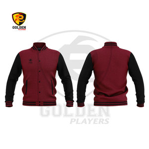 Meilleure qualité personnalisé adulte jeunesse Baseball Letterman veste respirant polaire Varsity veste col montant Appliques hiver - Product Image 4