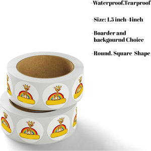 ฉลากกระดาษธุรกิจแบบกำหนดเอง ออกแบบโลโก้ได้ตามต้องการ 50+ ม้วน รูปทรงหลากหลาย กระดาษอาร์ต พิมพ์ดิจิทัล สร้างแบรนด์ การตลาด - Product Image 3