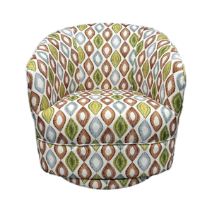 Chaise d'accent de pivot géométrique _ conception vibrante, tapissée au Vietnam - Product Image 2