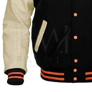 Top Selling Customizable Canvas Men's Regular Sleeve Letterman <b>Jacket</b> <b>Fleece</b> <b>Lining</b> Quick Dry Breathable Custom Logo for Winter - Product Image 5