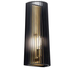 AK Brass Glass & Metal Wall <b>Light</b> in Black Finished Large <b>Sconce</b> at Best Price For Room Decor / Office Decor - Product Image 6