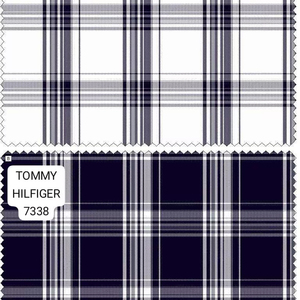 Tissu popeline à carreaux 100% coton de haute qualité, directement de l'usine, qualité d'exportation, technique de tissage pour les vêtements de filles et de garçons, chemises - Product Image 1