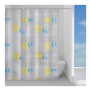 Cortina de Ducha de Plástico Gedy (240x200cm) Azul Tropical y Amarillo TVI 1335 2430 para Baño - Product Image 1