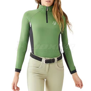 Etiqueta privada Logotipo personalizado Capas de base para montar a caballo Transpirable Peso ligero Capas de base para montar a caballo - Product Image 1