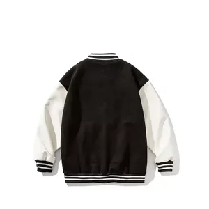 Chaqueta Bomber Excepcional para Hombre, Diseño Entallado, Estilo Universitario de Béisbol, Vintage, Impermeable, Transpirable, de Lona, para Invierno - Product Image 5