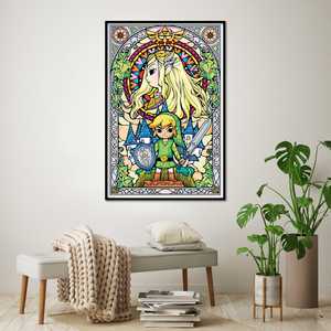 Póster de pared de The Legend of Zelda con diseño de ventana de iglesia - Product Image 2