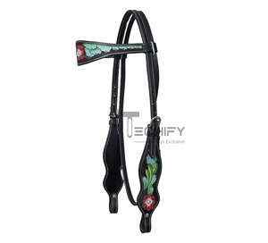 หมวกหนังวัวทนทานแบบตะวันตกพร้อมฮาร์ดแวร์สแตนเลสสำหรับขับขี่จากผู้ผลิตขายส่ง - Product Image 1