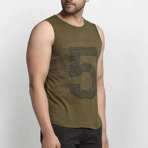 Ropa deportiva Camiseta sin mangas de secado rápido para hombre Camiseta sin mangas de algodón poliéster hecha de alta calidad para hombre - Product Image 2