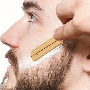 Rasoir professionnel pour hommes bord droit barbier rasoir couteaux manuel barbe en toute sécurité rasage barbier lame unique rasoirs pour hommes - Product Image 5