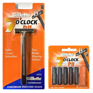 Premium Gillette 7 O Clock <b>Men</b> <b>Razor</b> Blades With Superior Edge Technology For Effortless Smooth And Refined Shaving Results - Product Image 1