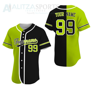 Camisetas de béisbol con logotipo personalizado, uniforme abotonado, camiseta de softbol, impresión por sublimación, patrón en blanco, conjunto de ropa deportiva, impresión personalizada - Product Image 5
