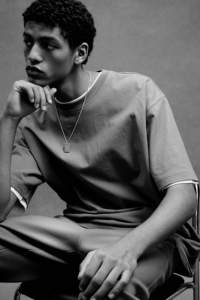 T-shirt en jersey de coton de haute qualité pour hommes, couleur beige foncé, ample, respirant, sport, élégant et formel, nouvel arrivage - Product Image 5