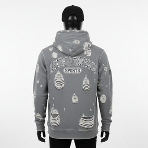 Sudadera con Capucha 100% Algodón, Fabricante de Ropa Urbana Personalizada, Diseño Vintage con Lavado Ácido, Sudadera con Capucha y Cremallera para Hombre - Product Image 5