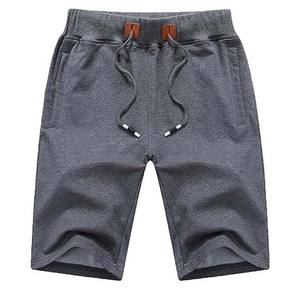 Shorts de sport pour hommes 2025 à taille élastique, 100 % coton, sur mesure, prix de gros, pour le jogging, couleur unie, haute qualité - Product Image 1