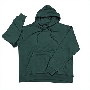Sweat-shirt à capuche violet surdimensionné pour homme, couleur unie, manches régulières, poche kangourou - Product Image 2