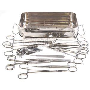 Ensemble chirurgical réutilisable de laparotomie avec les instruments stérilisables pour l'usage d'hôpital ensemble de porte-aiguille de laparotomie de chirurgie générale - Product Image 1