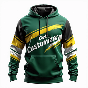 Sudadera con Capucha Personalizada para Hombre, Algodón Combinado, Estilo Holgado, Sublimada, Resistente, Informal, para Uso Diario - Product Image 4