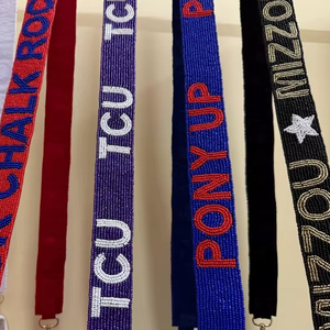 Correa de cuentas colorida para mujer, estilo único hecho a mano, mejora cualquier bolso de mano, bandolera o cinturón metálico. - Product Image 4