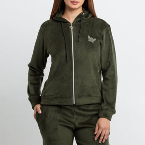 OEM Haute Qualité Respirant Léger Décontracté Cordon de Serrage Manches Longues Sport Tops Pantalon Ensemble Grande Taille Femmes Hiver Survêtement - Product Image 5