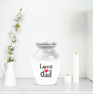 โกศเก็บอัฐิขนาด 3 นิ้ว สไตล์ยุโรป/อเมริกา เป็นมิตรกับสิ่งแวดล้อม ปรับแต่งได้สำหรับอัฐิของมนุษย์ ตกแต่งสำหรับคุณแม่และคุณพ่อ - Product Image 3