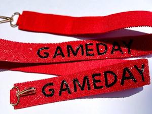 Sangle de sac à main brodée personnalisée, faite à la main, réglable, avec perles, pour le jour des matchs de l'université, Florida State Seminoles, mode, nickel - Product Image 6