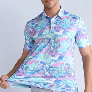 เสื้อโปโลพิมพ์180สแปนเด็กซ์92% 8% โพลีเอสเตอร์พิมพ์ซับลิเมชัน GSM - Product Image 3