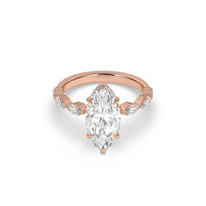 Bagues en diamant fantaisie de qualité supérieure - Couleur blanche DEF, naturelles et cultivées en laboratoire avec une clarté VVS/VS, provenant d'un fabricant et exportateur indien - Product Image 1