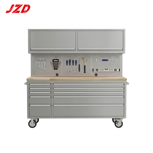 <span class=keywords><strong>Coffre</strong></span> à <span class=keywords><strong>outils</strong></span> roulant verrouillable JZD de <span class=keywords><strong>72</strong></span> <span class=keywords><strong>pouces</strong></span> avec 10 tiroirs et armoire supérieure pour garage, chariot à <span class=keywords><strong>outils</strong></span> robuste - Product Image 1