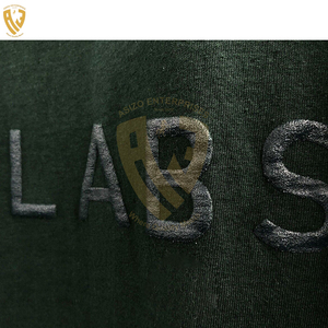 Venta al por mayor de encargo de los hombres Puff impresión camiseta en alta calidad último nuevo diseño transpirable Puff impresión camiseta Casual para los hombres - Product Image 3