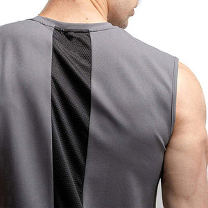Fournisseur OEM Logo personnalisé hommes débardeur coupe ajustée sans manches vêtements de sport côtelé entraînement Singlet respirant vêtements d'été - Product Image 6