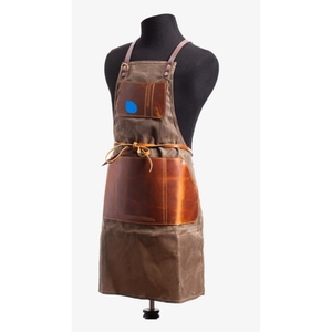 Best Quality Customizable Leather Sleeveless Chef-Inspired <b>Kitchen</b> <b>Aprons</b> for Men Classic Style 1-4 Pockets Daily Use - Product Image 6