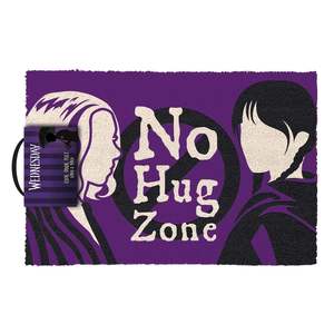 Felpudo de diseño moderno Wednesday, felpudo No Hug Zone - Product Image 1