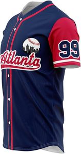 Uniformes de baseball personnalisés de haute qualité, respirants, à séchage rapide, avec nom, numéro et logo imprimés par transfert thermique, 100 % sportifs - Product Image 3