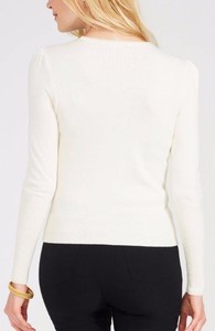 100% coton à manches longues col rond pull tricoté pull hiver décontracté conception solide avec bouton de broderie avant Logo sur le devant - Product Image 4