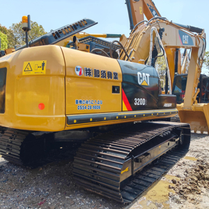Excavadora de orugas Caterpillar 320D usada en buenas condiciones 20t hidráulica con componentes de engranaje de motor central a la venta a bajo precio - Product Image 1