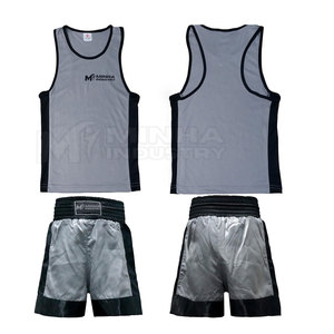 ชุดเครื่องแบบนักมวยเสื้อฝึกซ้อมแบบเรียบชุดออกกำลังกายสำหรับ2025 - Product Image 3