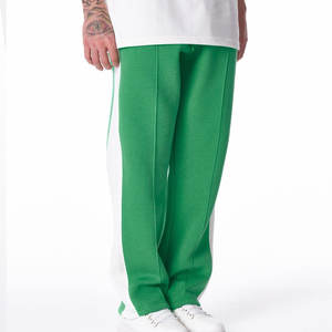 Pantalones de chándal personalizados de algodón de rizo francés pesado, pantalones de chándal lisos o bordados de fábrica OEM. - Product Image 3