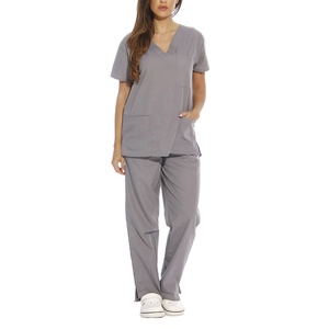 Tenue d'infirmière unisexe personnalisée en tissu tissé, matière Spandex/Polyester, écologique, détection des aiguilles, fusion sans couture, haute qualité - Product Image 2