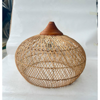 Abat-jour en rotin naturel tissé à la main, écologique et unique, décoration moderne rustique pour la maison, pour le salon, vente en gros, fabriqué au Vietnam