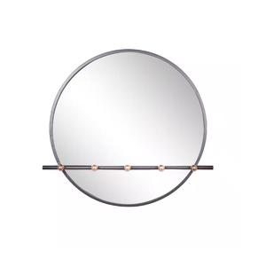 Hot Selling 2025 Customized High Quality Modern Design Decorative <b>Silver</b> Metal Orb Wall <b>Mirror</b> for Home Decoration Glass - Product Image 2