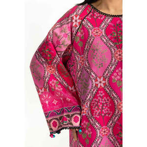 Conjunto Bohemio de Algodón y Viscosa IPST-55283 Primavera/Verano con Cuello sin Solapa - Product Image 4