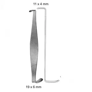 Retractor de acero inoxidable CRILE 110MM Por GRAYROCKS ENTERPRISES Hecho en Pakistán