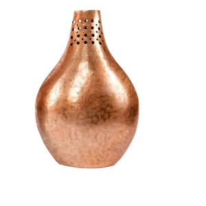 Florero Alto de Metal de Aluminio Fundido Dorado Moderno, Decoración para el Hogar, Centro de Mesa para Bodas, Acabado Pulido - Product Image 3