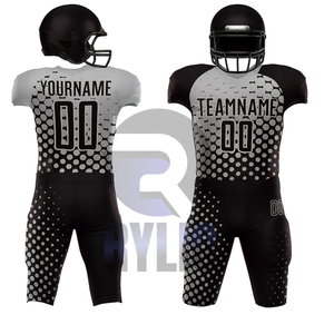 Gran oferta, uniforme de fútbol americano, camisetas de equipo personalizadas, pantalones, conjunto completo, aparejos de sublimación, sarga, OEM, ODM, fábrica al por mayor - Product Image 1