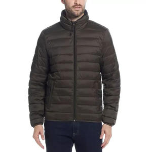 Veste matelassée à fermeture éclair intégrale unisexe légère en polyester/coton, coupe ample, revêtement imperméable, camouflage - Product Image 1